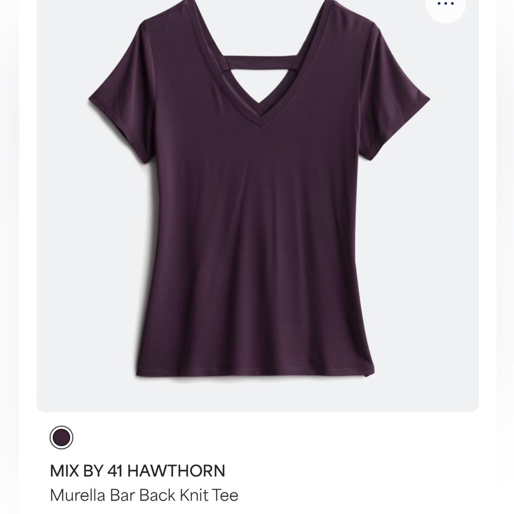 Mix Women's V-Neck Top - Dark Purple 1X